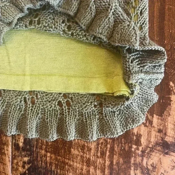 Sigrid Olsen | “Herb Garden” Silk & Cotton Knitted Tank Top in Everglade - Picture 4 of 7